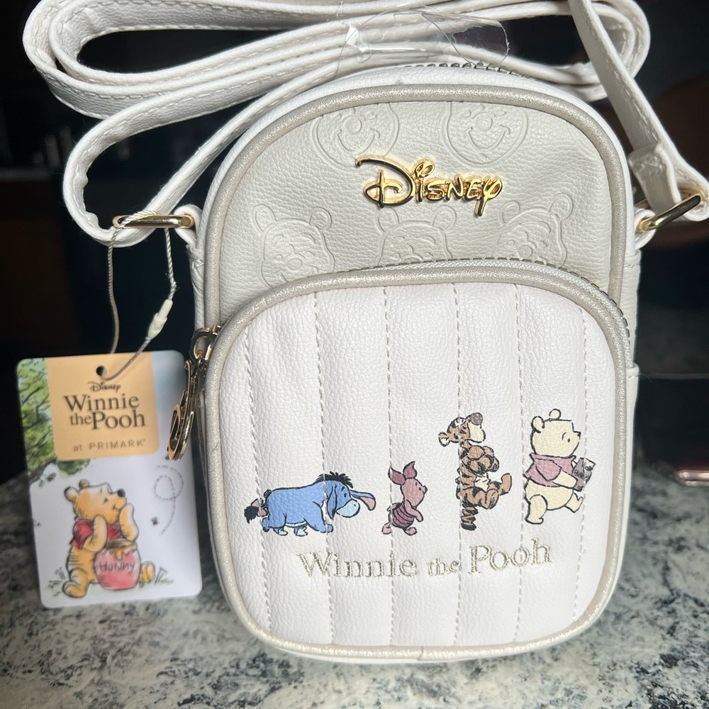 Disney Primemark Winnie the Pooh Crossbody Bag - Cream and Gold
